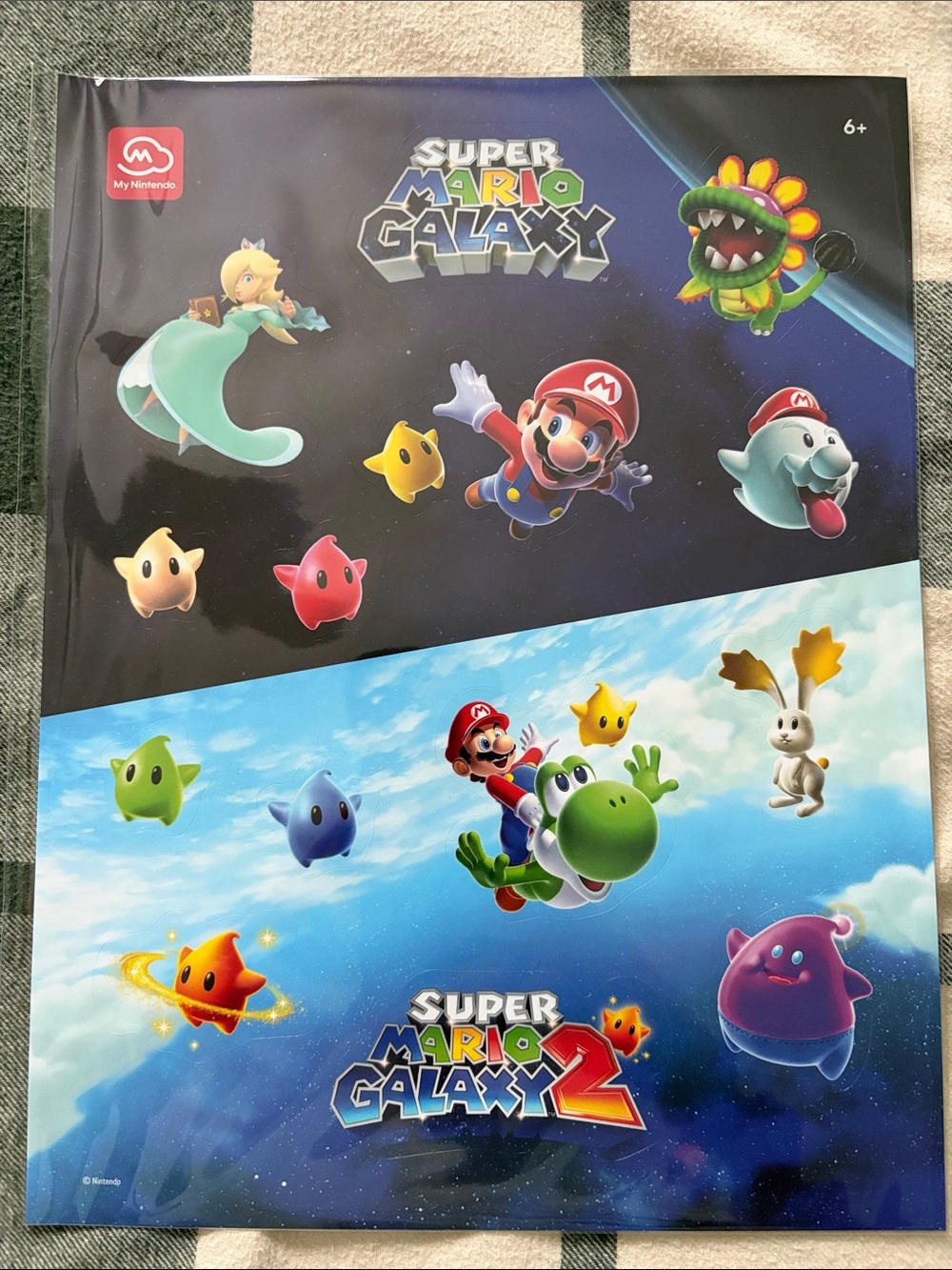 Super Mario Galaxy + Super Mario Galaxy 2 Sticker Sheet MyNintendo